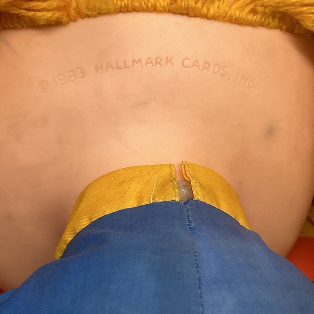 Vintage 1983 Mattel Original Huge 18" Big RAINBOW BRITE Plush Doll Hallmark Rare - Picture 13 of 16